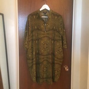 Monki Funky Pattern Zip Dress